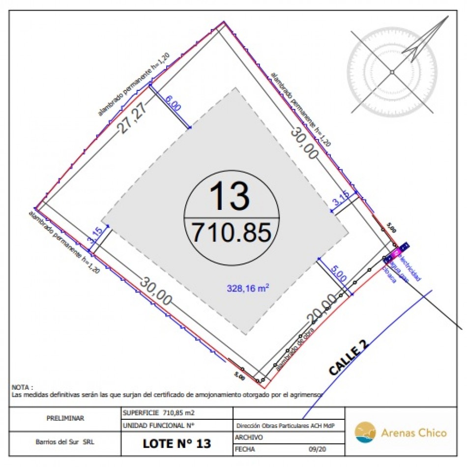 LOTE EN ARENAS CHICO